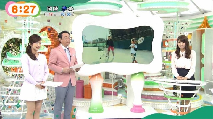 めざましテレビで女子アナがミニスカ&太ももを晒してるエロキャプ画像まとめ 8
