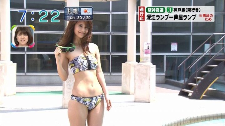 御秒奈々モデルの水着がエロいキャプ画像まとめ 7