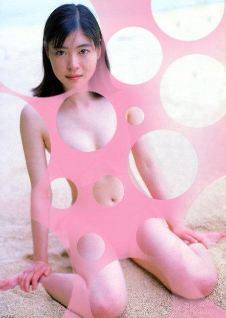 アイドルが水玉コラで全裸に見えるエロ画像30枚 5