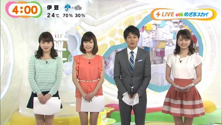めざましテレビでミニスカの女子アナの太ももがエロい画像30枚 2