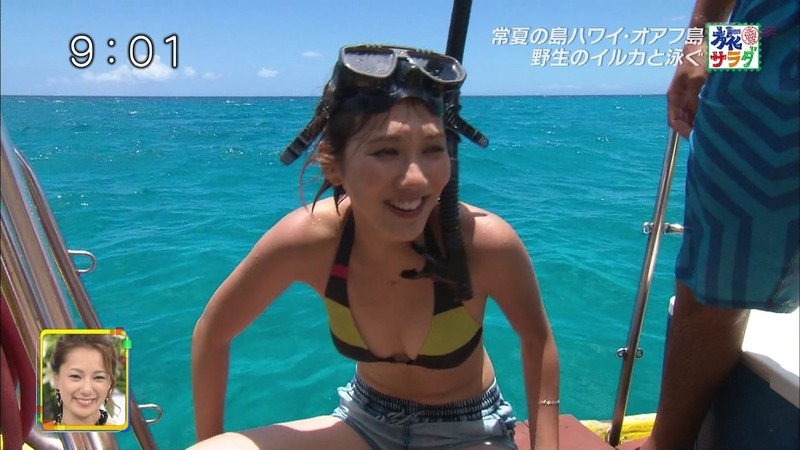 旅サラダでサップヨガを楽しむ春輝さんのエロキャプ画像 9