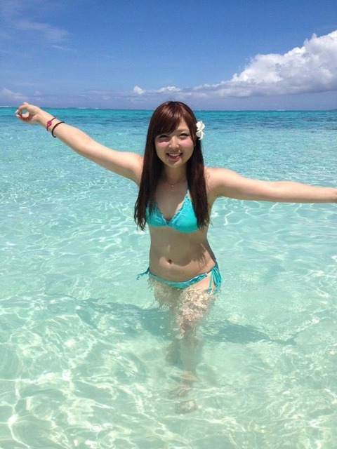 【素人水着エロ画像】こんな巨乳おなごと海行ってハメたい・・・これ切実ｗｗｗｗｗ 27