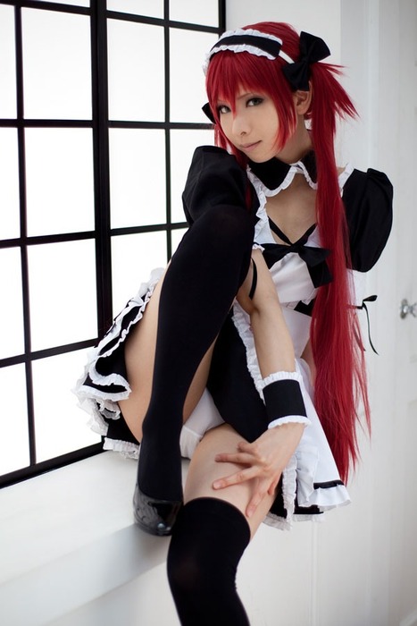 中出ししてみたい可愛いメイドコスプレの女の子のエロ画像 17