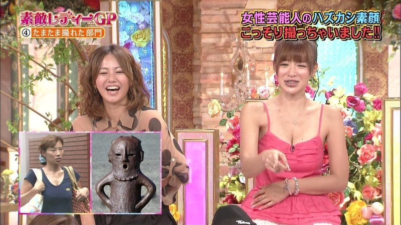 手島優が胸の谷間見せながら腕相撲してるエロキャプ画像など 11