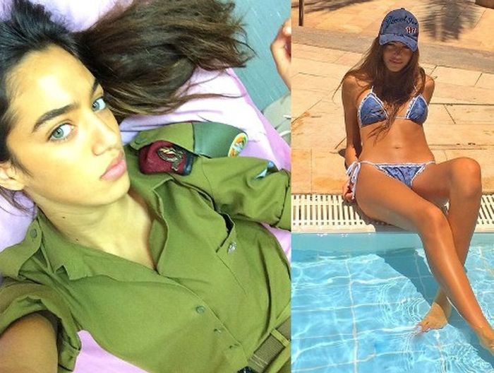 イスラエルの女兵士の軍服と水着姿のギャップがエロい画像 19