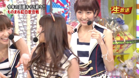 ミタパン・三田 友梨佳 女子アナウンサーがAKB48コスプレしてるエロキャプ画像 23