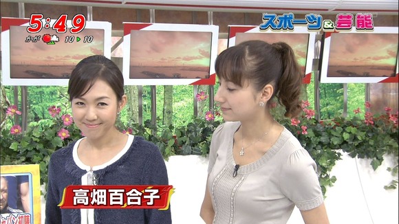 巨乳女子アナのパンチラや胸チラがエロいキャプ画像 25