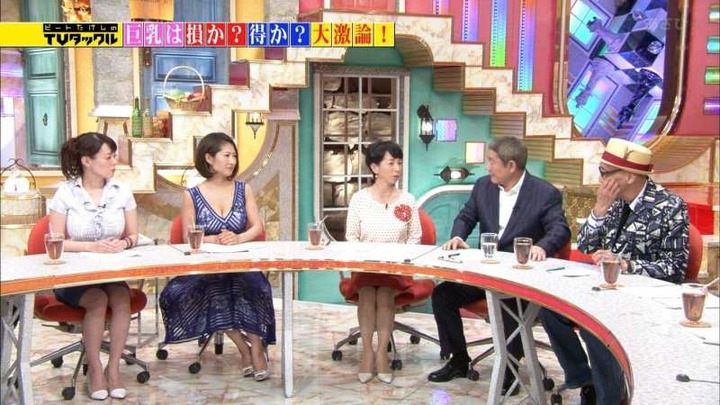 巨乳女子アナが淫乱だと思われてるキャプ画像まとめ　TVタックル 20