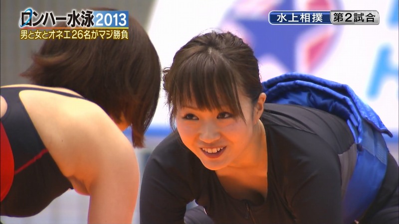 ロンハー水泳2013の尾崎ナナの競泳水着姿がエロいお宝キャプ画像40枚 33