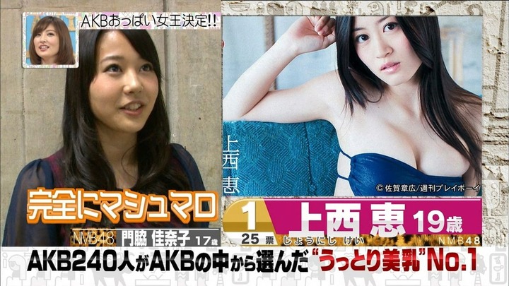 【画像】AKB240人がAKBから選んだ美乳NO.1が決まる 18