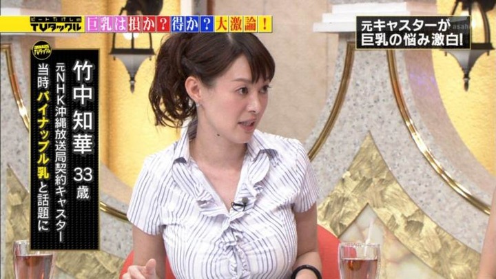 巨乳女子アナが淫乱だと思われてるキャプ画像まとめ　TVタックル 9