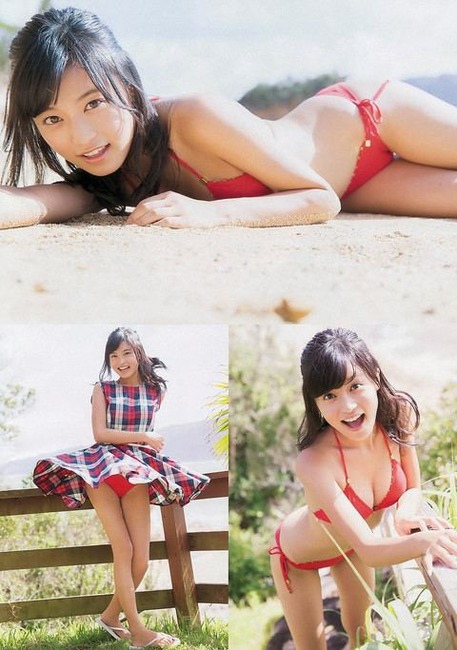小島 瑠璃子・こじるりのピンク色の競泳水着がエロい画像など40枚 7