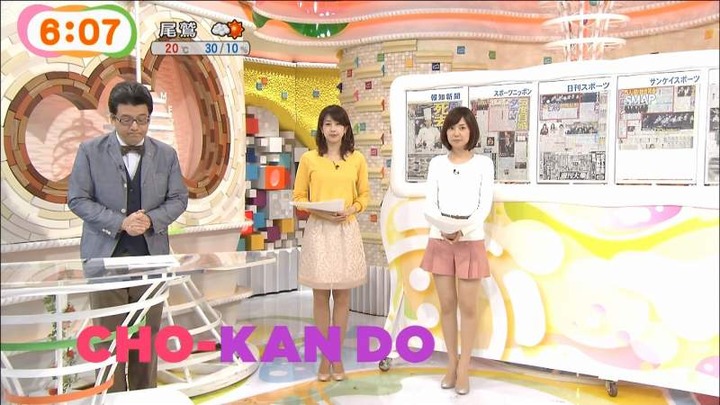 めざましテレビで女子アナがミニスカ&太ももを晒してるエロキャプ画像まとめ 22