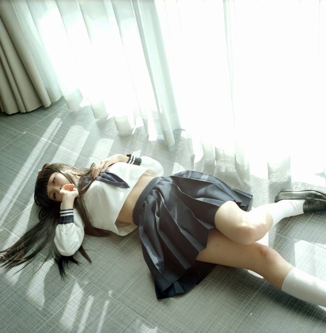 黒髪美少女コスプレイヤー　なーさんのJKコスプレ画像 7