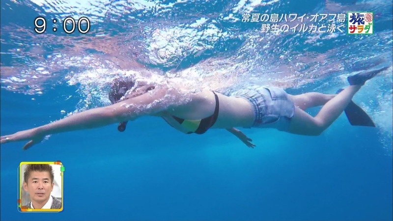 旅サラダでサップヨガを楽しむ春輝さんのエロキャプ画像 6