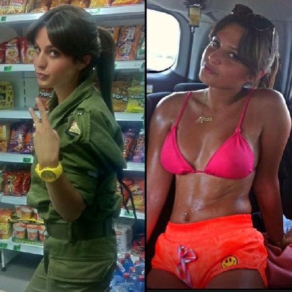 イスラエルの女兵士の軍服と水着姿のギャップがエロい画像 10
