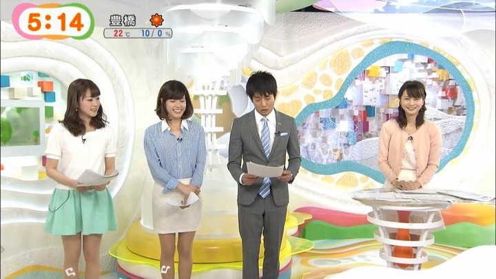めざましテレビで女子アナがミニスカ&太ももを晒してるエロキャプ画像まとめ 27