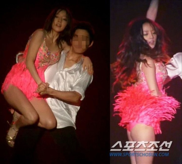 KARAのハラちゃんがパンチラしてるエロ画像 2