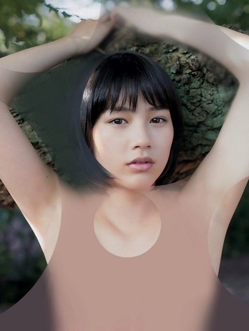 アイドルが水玉コラで全裸に見えるエロ画像30枚 10