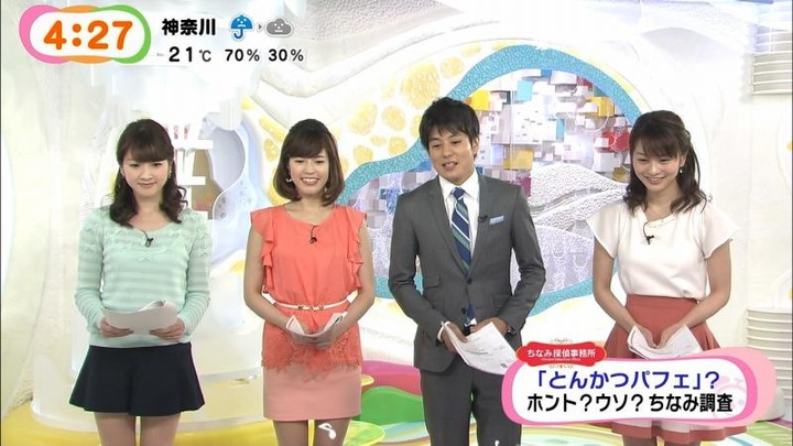 めざましテレビでミニスカの女子アナの太ももがエロい画像30枚 6