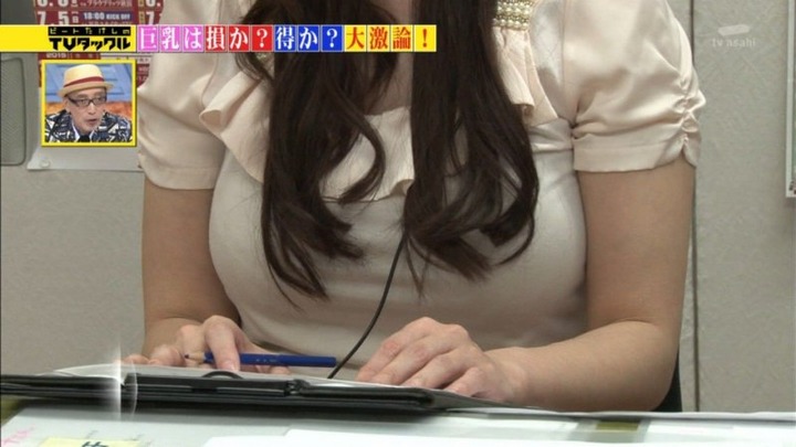 巨乳女子アナが淫乱だと思われてるキャプ画像まとめ　TVタックル 4