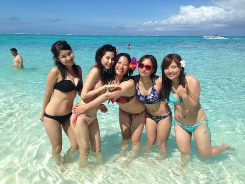 【素人水着エロ画像】こんな巨乳おなごと海行ってハメたい・・・これ切実ｗｗｗｗｗ 19