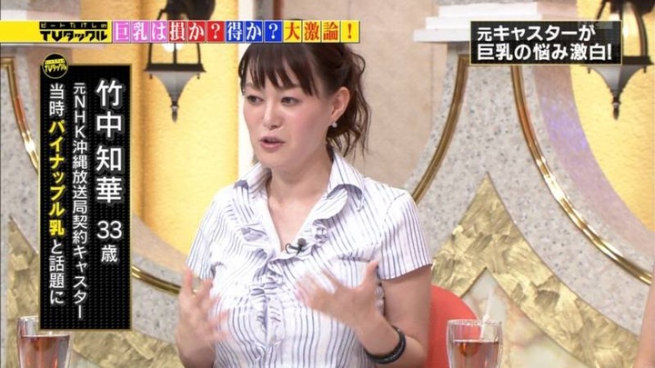 巨乳女子アナが淫乱だと思われてるキャプ画像まとめ　TVタックル 12