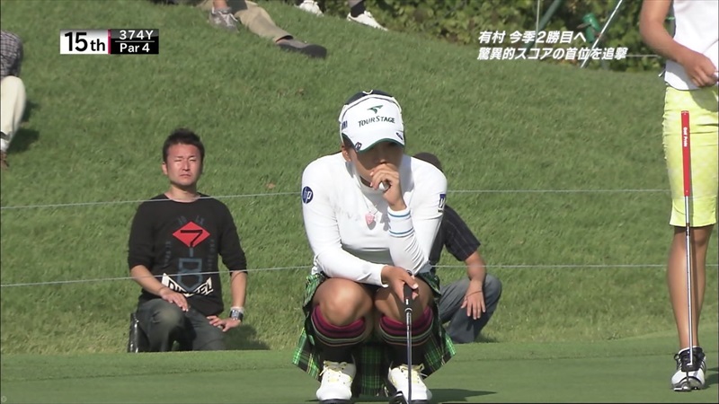 女子プロゴルファーのパンチラキャプ画像 22