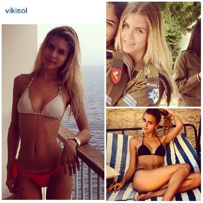 イスラエルの女兵士の軍服と水着姿のギャップがエロい画像 26