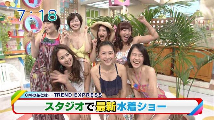 スタジオで行われたHな水着ショーのキャプ画像 2