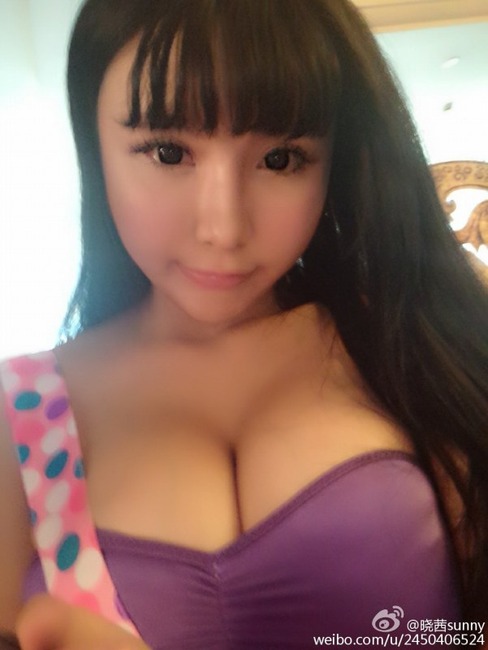 爆乳中国人、晓茜sunnyの自撮り写メ、エロ画像 28