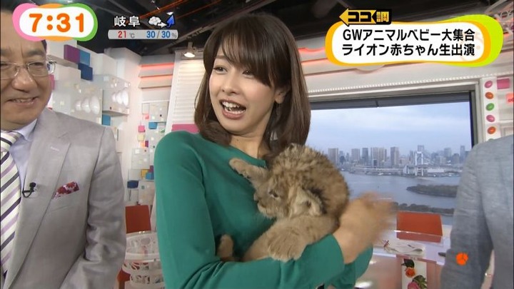 めざましテレビでカトパンの着衣おっぱいがエロい画像30枚 19