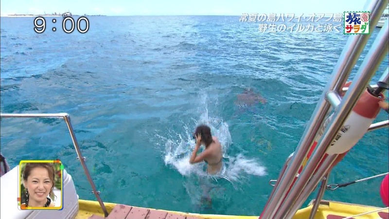 旅サラダでサップヨガを楽しむ春輝さんのエロキャプ画像 4