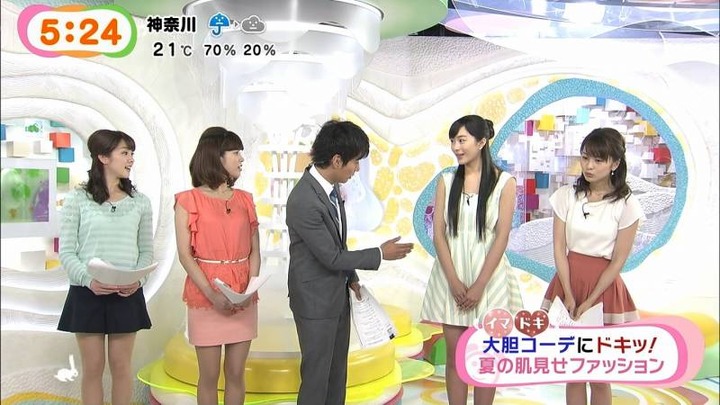 めざましテレビでミニスカの女子アナの太ももがエロい画像30枚 11
