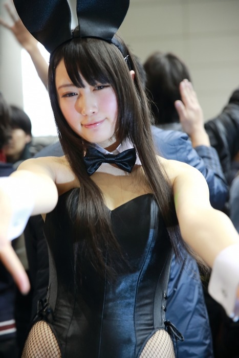 御伽ねこむのバニーガールコスプレがエロい画像 9