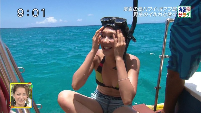 旅サラダでサップヨガを楽しむ春輝さんのエロキャプ画像 8