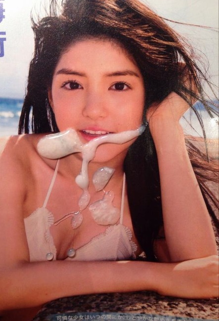 人気アイドルに白い液体をぶっかけてるエロ画像まとめ 11