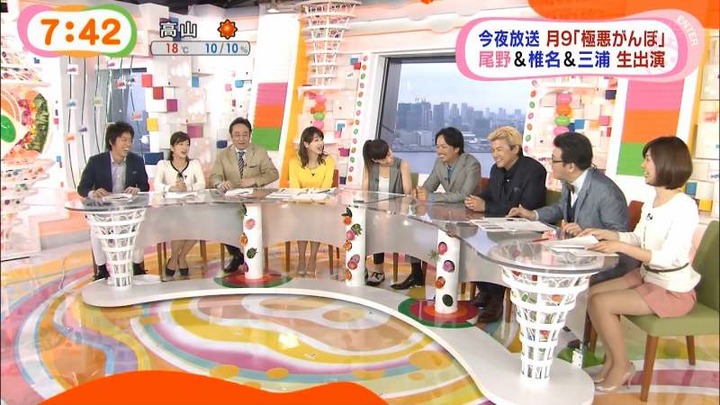 めざましテレビで女子アナがミニスカ&太ももを晒してるエロキャプ画像まとめ 23