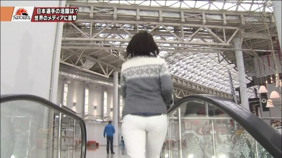 ソチオリンピック中継で杉浦友紀女子アナの尻がエロいキャプ画像まとめ 12