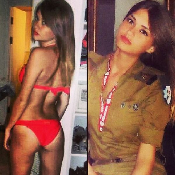 イスラエルの女兵士の軍服と水着姿のギャップがエロい画像 7