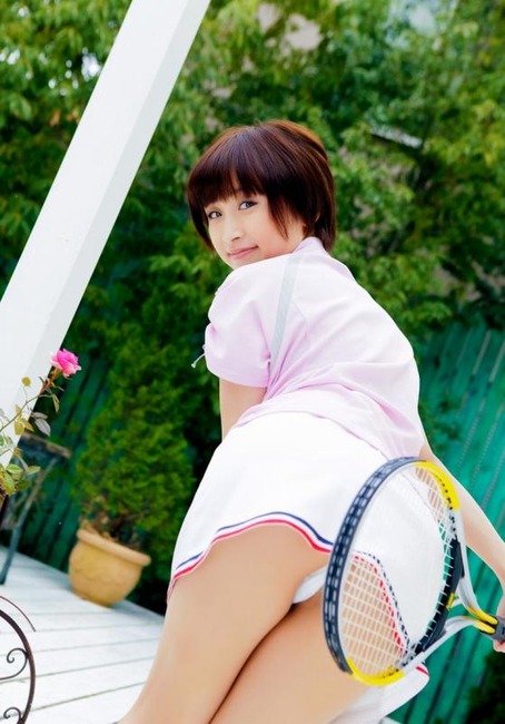 テニスコスプレしてる女の子とエッチなことしてるエロ画像 31