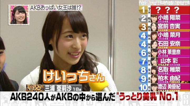 【画像】AKB240人がAKBから選んだ美乳NO.1が決まる 13