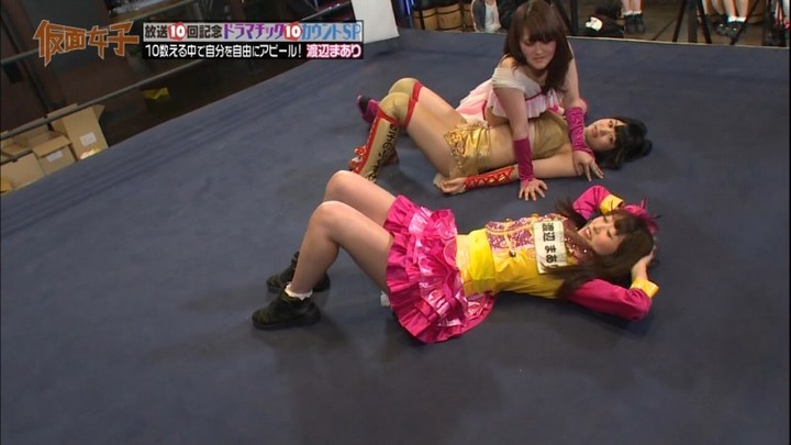仮面女子がミニスカでプロレスしてるエロキャプ画像まとめ 14