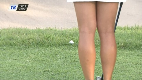 【パンチラTVエロキャプ画像】女子ゴルフ中継が最近パンチラ見るなら鉄板らしいわｗｗｗｗｗ 10