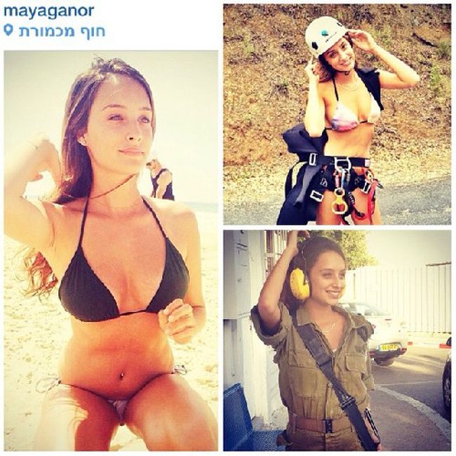 イスラエルの女兵士の軍服と水着姿のギャップがエロい画像 27