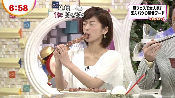 女子アナ達がフェラしてるように見えちゃうエロキャプ画像 13
