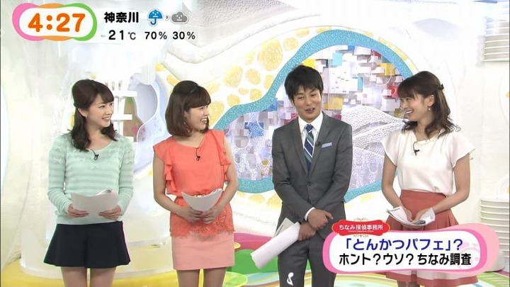 めざましテレビでミニスカの女子アナの太ももがエロい画像30枚 5