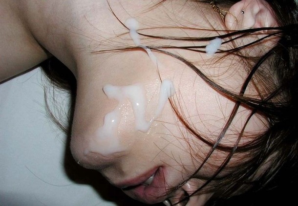 ザーメン・精子ぶっかけされてるエロ画像30枚　【顔射】 14
