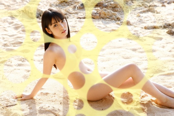 人気アイドルが全裸に見える水玉コラのエロ画像30枚 12
