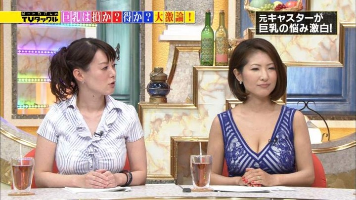 巨乳女子アナが淫乱だと思われてるキャプ画像まとめ　TVタックル 19
